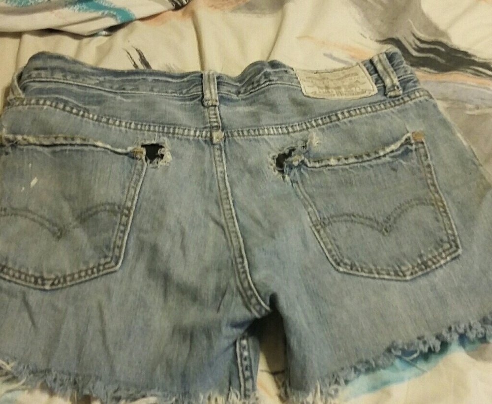 Distressed, Frayed Vintage, Levi’s ORAGAINALS LEVI'S Shorts patched